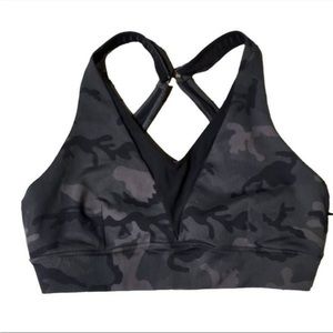 ZYIA Active Forest Camo Adjustable Mesh Sports Bra XL